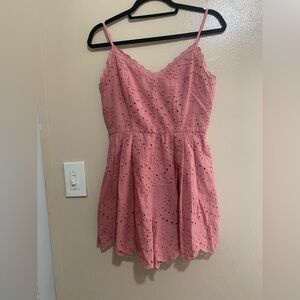 Mustard Seed Pink Eyelet Sundress